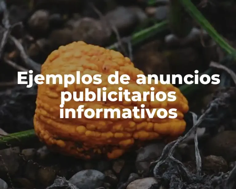 Ejemplos de anuncios publicitarios informativos
