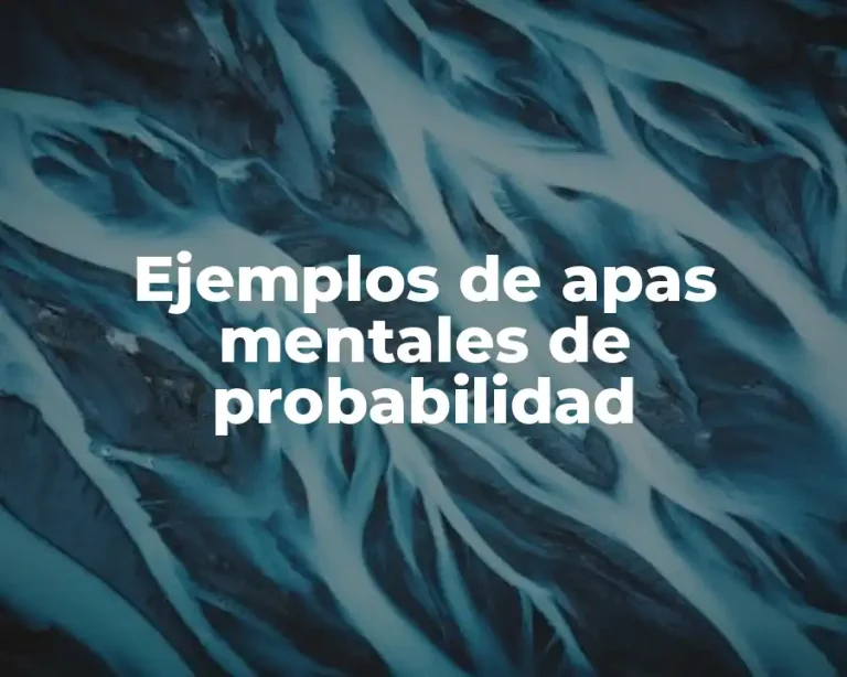 Ejemplos de apas mentales de probabilidad