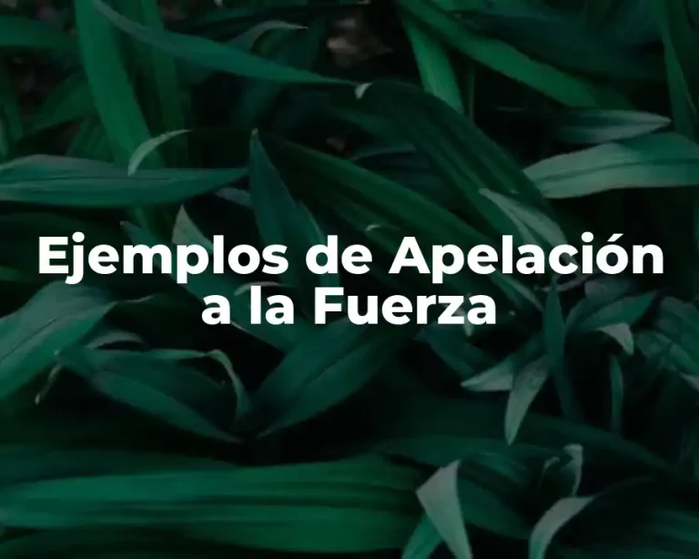 Ejemplos de Apelación a la Fuerza