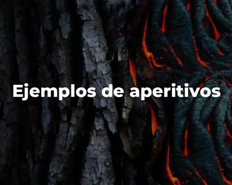 Ejemplos de aperitivos