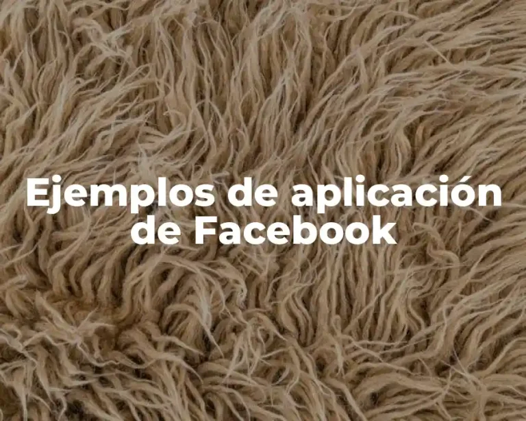 Ejemplos de aplicación de Facebook