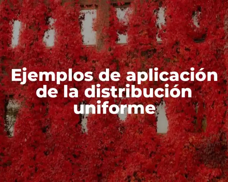 Ejemplos de aplicación de la distribución uniforme