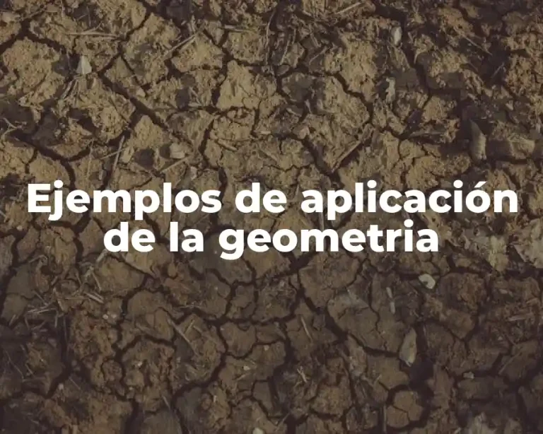 Ejemplos de aplicación de la geometria