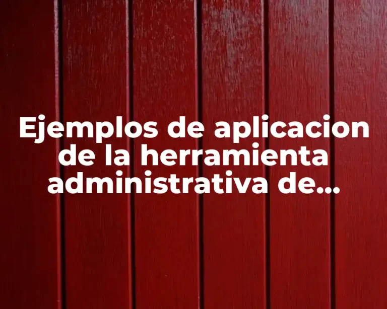 Ejemplos de aplicacion de la herramienta administrativa de coaching