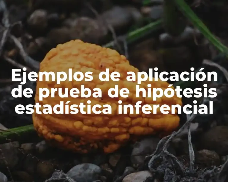 Ejemplos de aplicación de prueba de hipótesis estadística inferencial