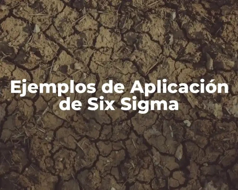 Ejemplos de Aplicación de Six Sigma