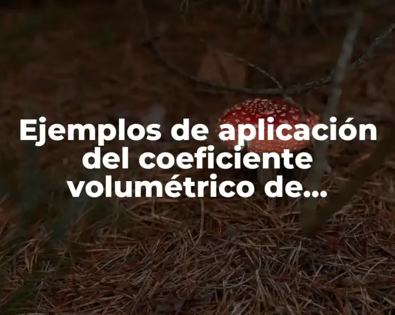 Ejemplos de aplicación del coeficiente volumétrico de transferencia de