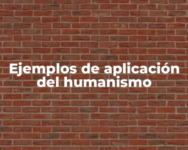 Ejemplos de aplicación del humanismo
