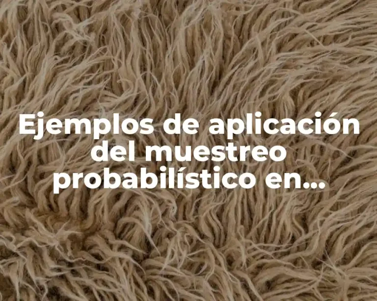 Ejemplos de aplicación del muestreo probabilístico en pedagogía