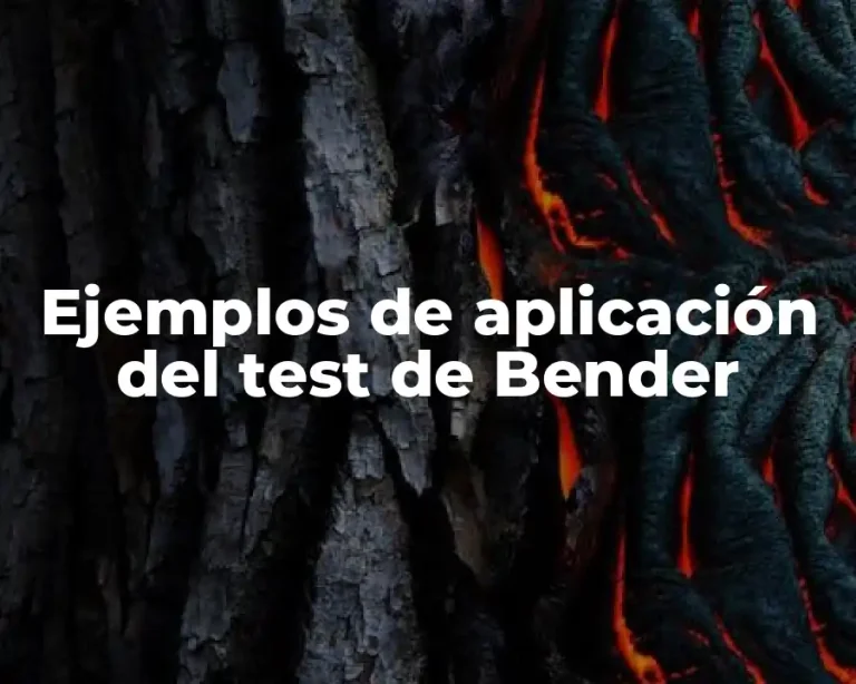 Ejemplos de aplicación del test de Bender