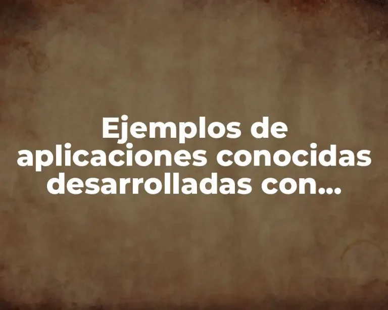 Ejemplos de aplicaciones conocidas desarrolladas con patrones de diseño