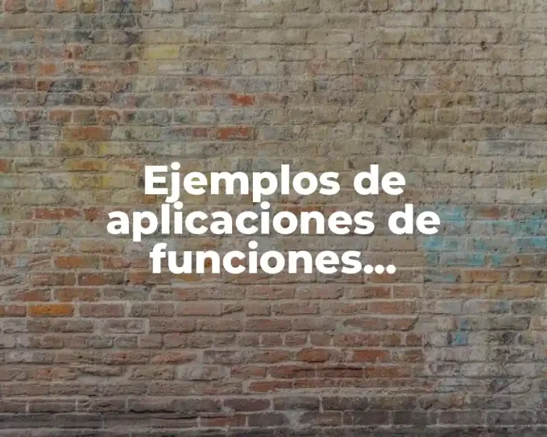 Ejemplos de aplicaciones de funciones trigonometricas