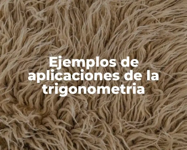 Ejemplos de aplicaciones de la trigonometria