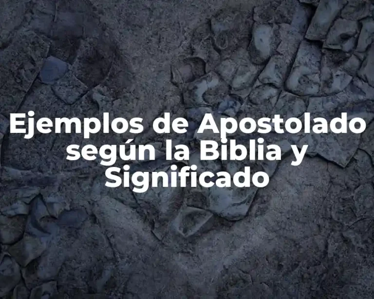 Ejemplos de Apostolado según la Biblia y Significado