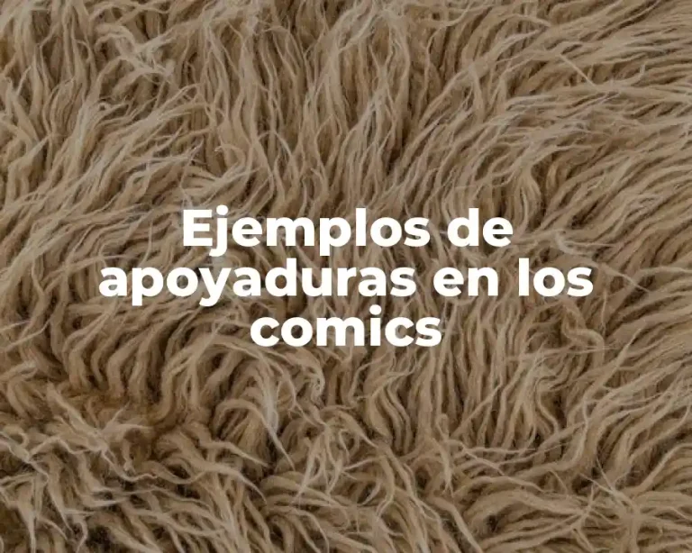 Ejemplos de apoyaduras en los comics