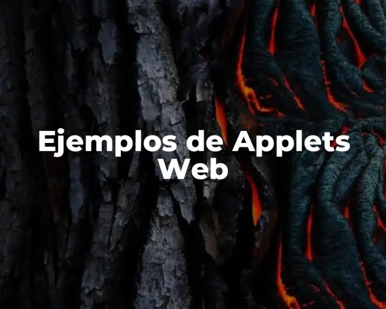 Ejemplos de Applets Web