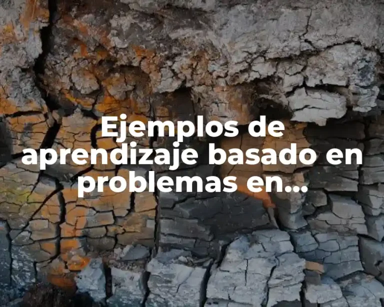 Ejemplos de aprendizaje basado en problemas en educación e