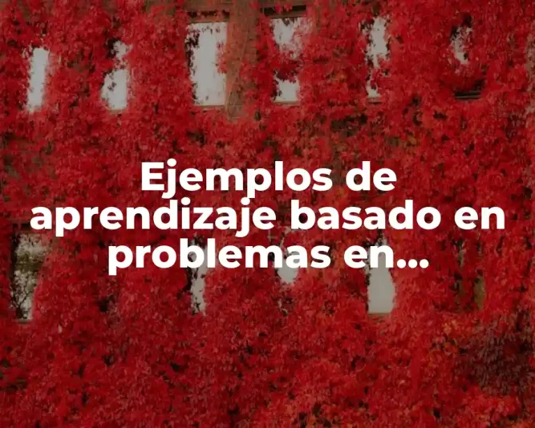 Ejemplos de aprendizaje basado en problemas en educación primaria