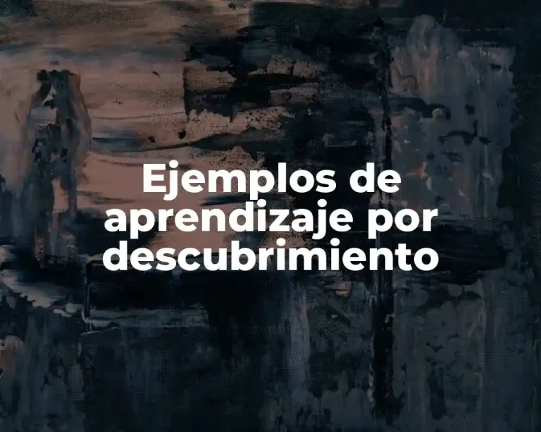 Ejemplos de aprendizaje por descubrimiento