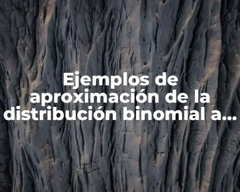 Ejemplos de aproximación de la distribución binomial a la normal y Significado