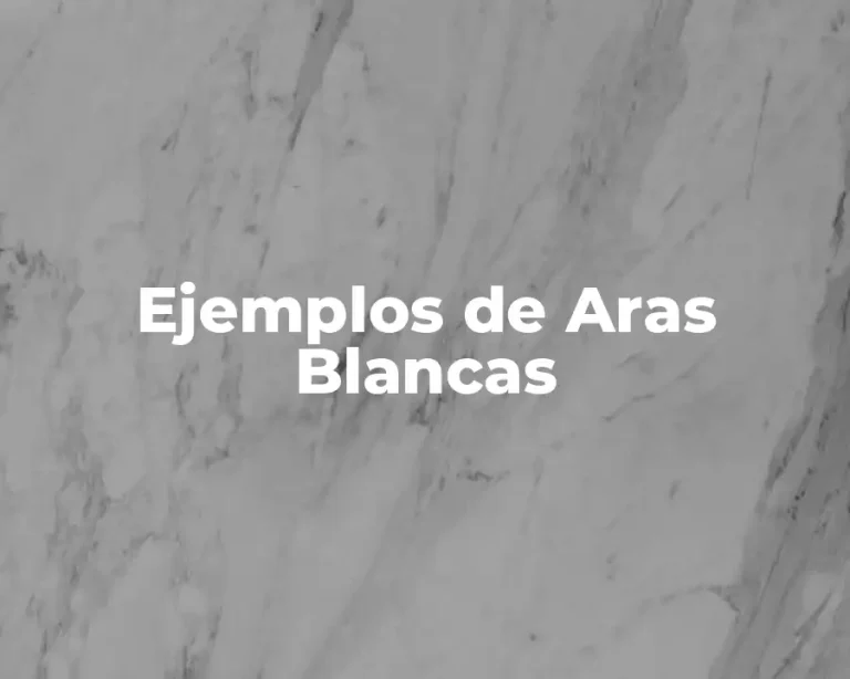 Ejemplos de Aras Blancas