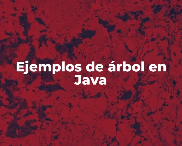 Ejemplos de árbol en Java