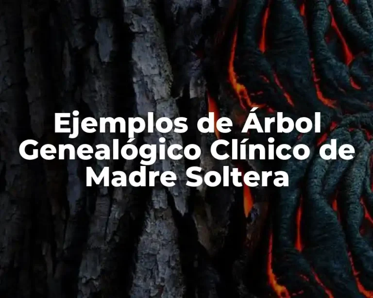 Ejemplos de Árbol Genealógico Clínico de Madre Soltera