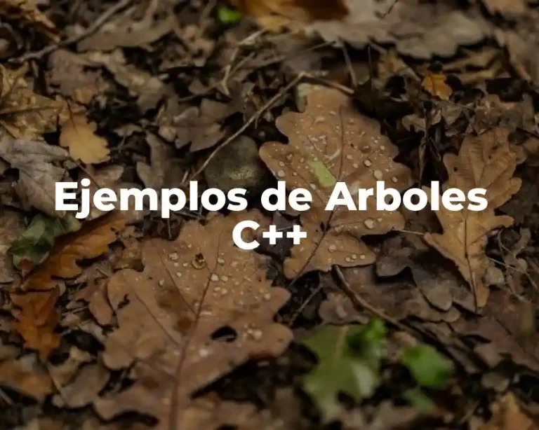 Ejemplos de Arboles C++