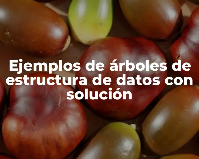 Ejemplos de árboles de estructura de datos con solución