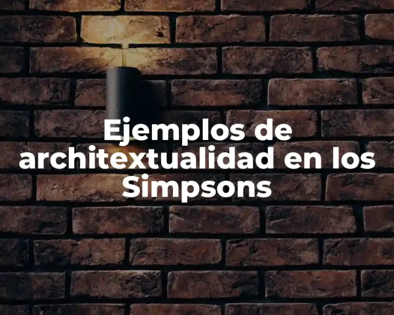 Ejemplos de architextualidad en los Simpsons
