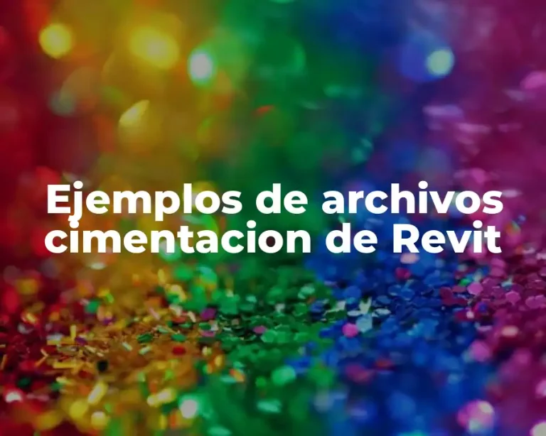 Ejemplos de archivos cimentacion de Revit
