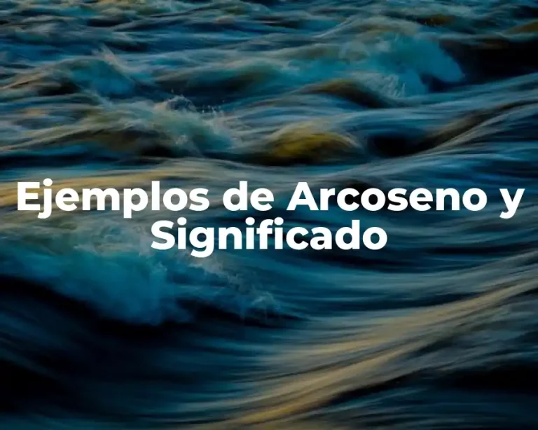 Ejemplos de Arcoseno y Significado