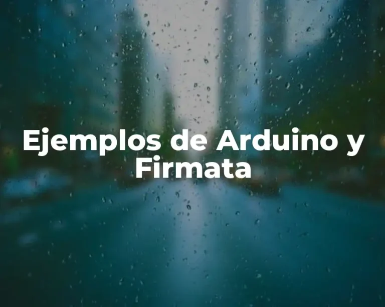 Ejemplos de Arduino y Firmata