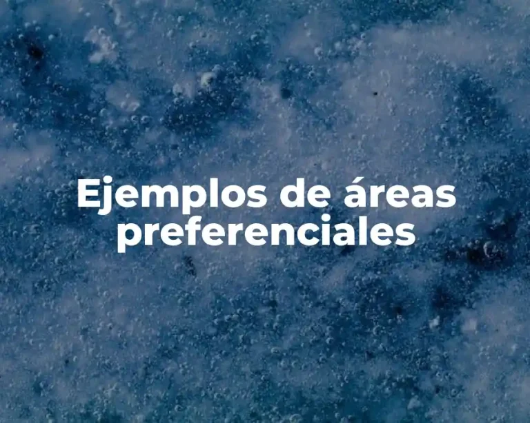 Ejemplos de áreas preferenciales