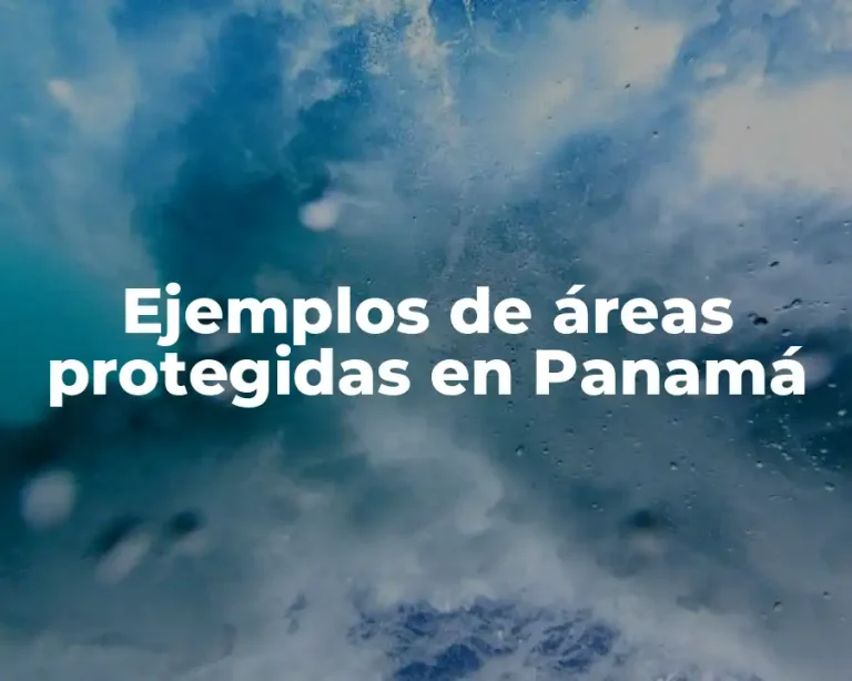 Ejemplos de áreas protegidas en Panamá