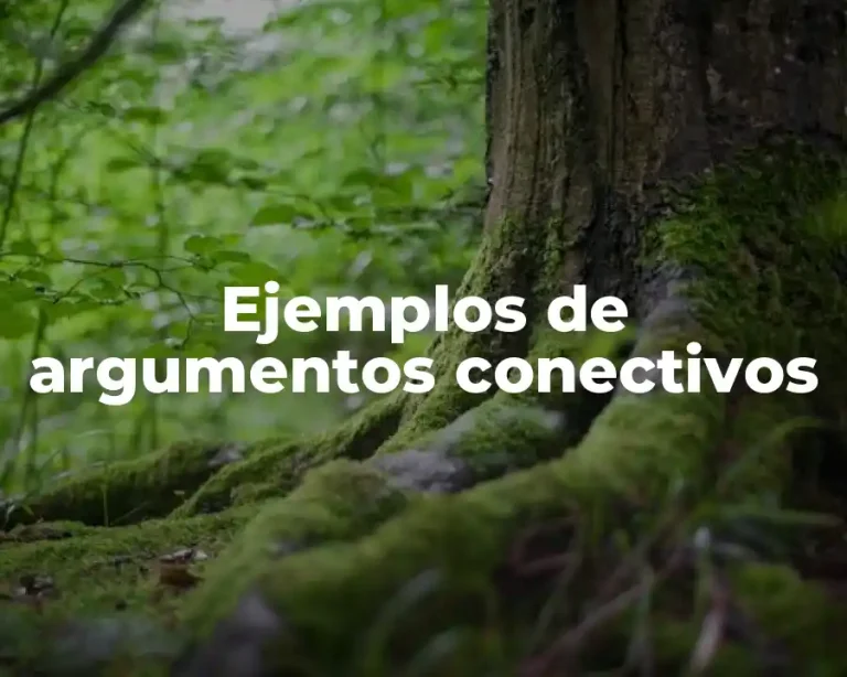 Ejemplos de argumentos conectivos