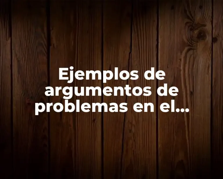Ejemplos de argumentos de problemas en el departamento de finanzas y Significado