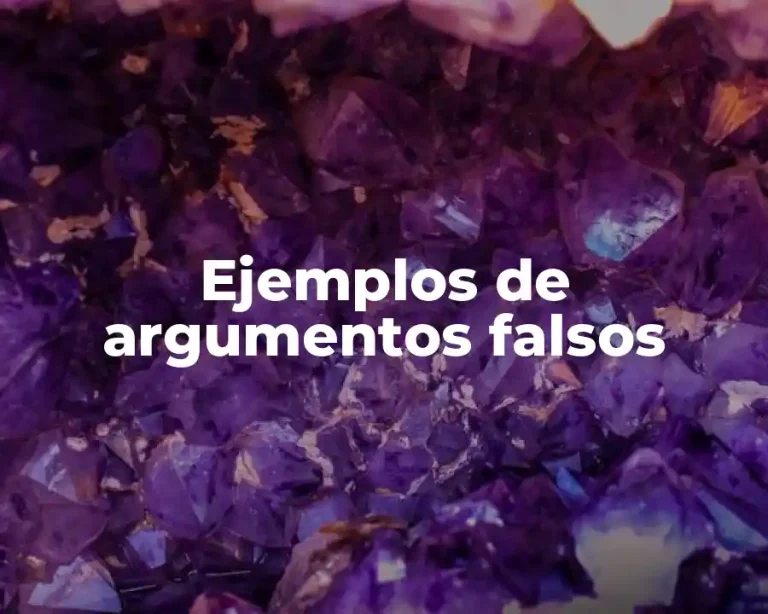 Ejemplos de argumentos falsos