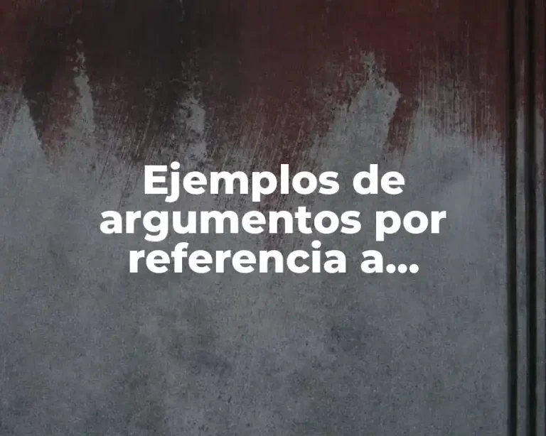 Ejemplos de argumentos por referencia a experiencias compartidas