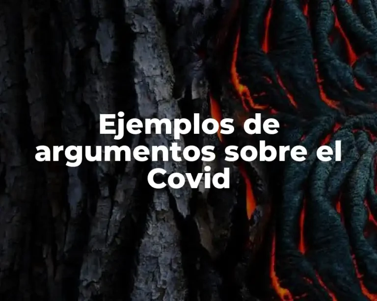Ejemplos de argumentos sobre el Covid