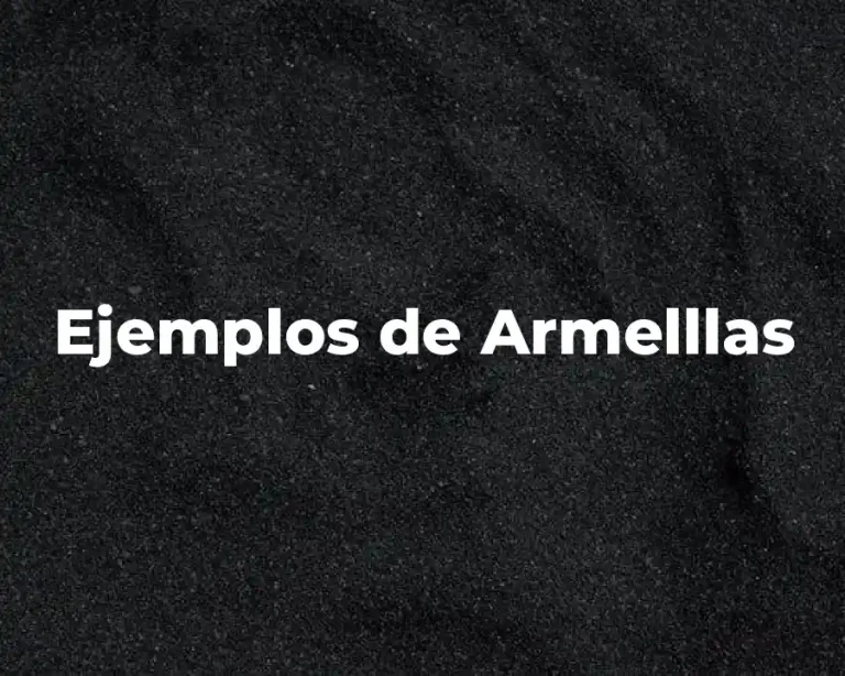 Ejemplos de Armelllas