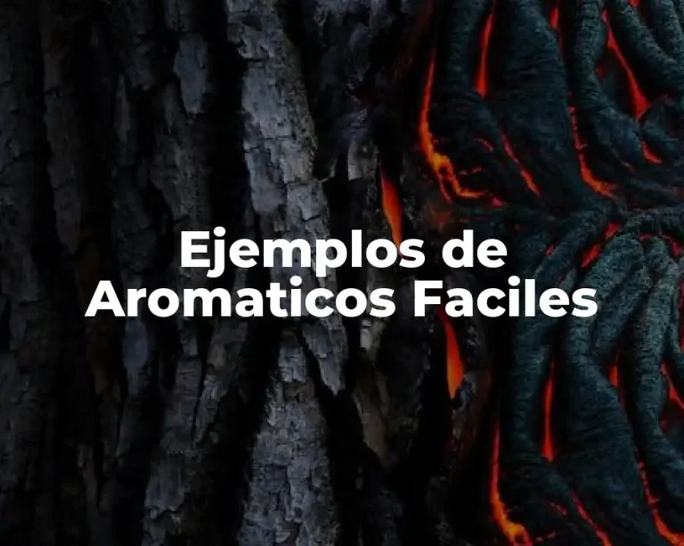 Ejemplos de Aromaticos Faciles