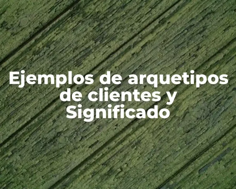 Ejemplos de arquetipos de clientes y Significado
