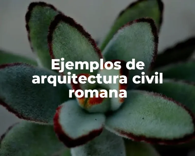 Ejemplos de arquitectura civil romana