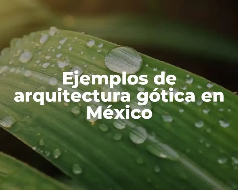 Ejemplos de arquitectura gótica en México
