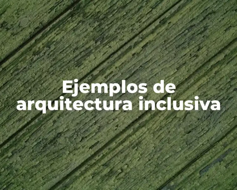 Ejemplos de arquitectura inclusiva