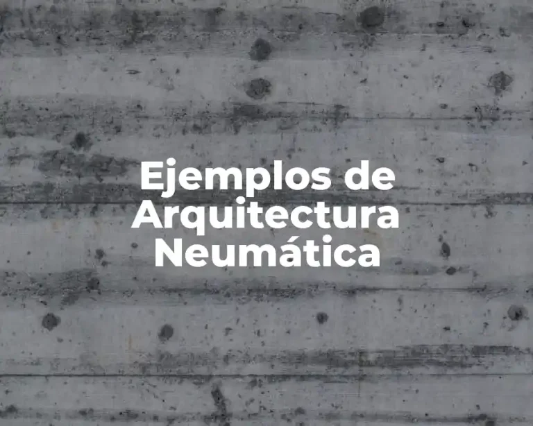 Ejemplos de Arquitectura Neumática
