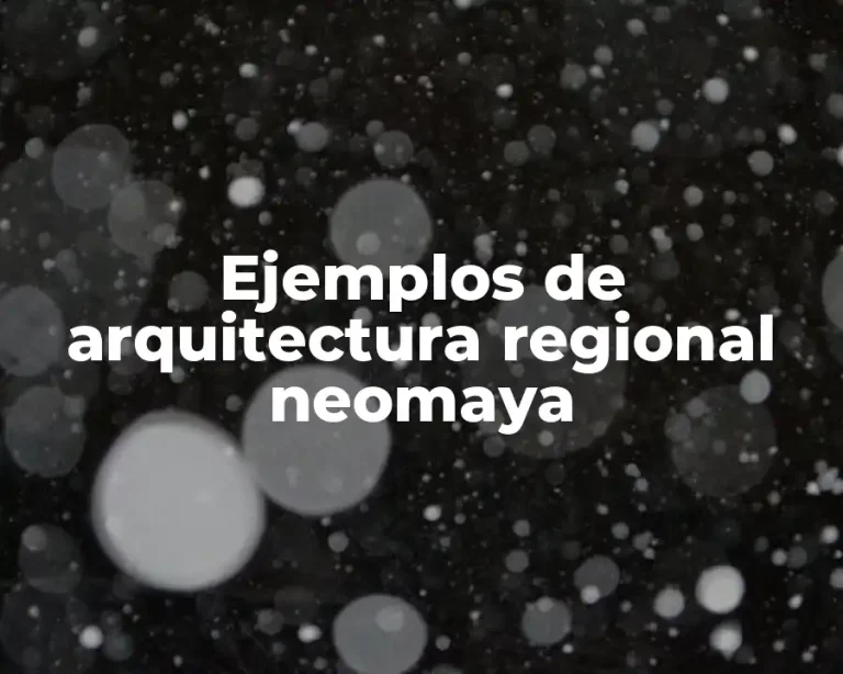 Ejemplos de arquitectura regional neomaya