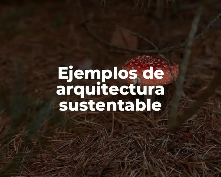 Ejemplos de arquitectura sustentable