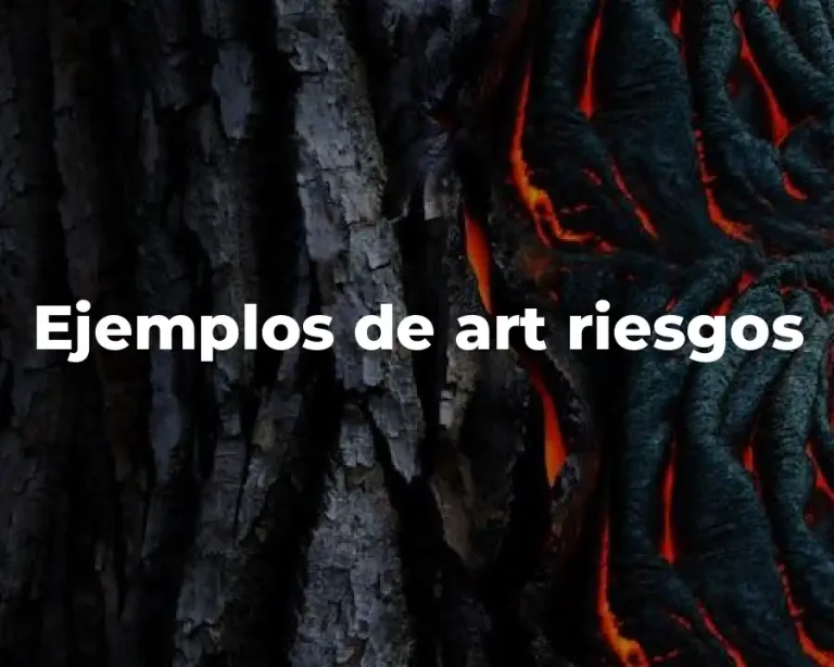 Ejemplos de art riesgos